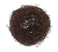 LOLIPPYY Nid D'oiseau Décoratif en Rotin Artisanal, Nid D'oiseau Simulé De 15 Cm, Décoration Jardin Rustique pour Ornements, Accessoires D'artisanat, Décor Naturel pour Amateurs d'oiseaux