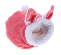 LOLIPPYY Nid en Coton Chaud pour Hamster Et Hérisson, Lit D’Hiver Douillet, Taille Petite, Couleur Rose, Utilisation Maison Et Voyage, Convient Petits Animaux De Compagnie