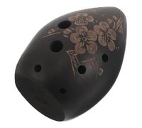 LOLIPPYY Ocarina Chinois en Céramique Vintage à 8 Trous, Flûte Alto pour Débutants, Instrument à Vent Compact et Portable, Guide D’apprentissage Inclus, pour Pratique Musicale