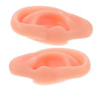 LOLIPPYY Oreilles simulées en silicone bijoux de moule d'oreille oreille en silicone pour la pratique perçage modèle de formation d'oreille Gel de silice Beige