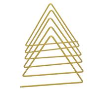 LOLIPPYY Organisateur de Fichiers Triangulaire Doré Métal pour Bureau et Maison Étagère Compacte et Multifonction pour Rangement de Documents Magazines et Design Scandinave Élégant pour