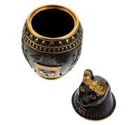 LOLIPPYY Ornement Décoratif en Résine à Thème Égyptien, Petit Canopique Statue Sculpture Artisanale, Finition Délicate, Décoration D'intérieur, Présent pour Amateurs D'égypte Ancienne