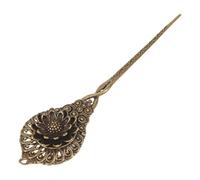 LOLIPPYY Outil à Cigares Portable en Métal avec Aiguille de Précision Décorative Fleur de Lotus, Emporte-pièce Vintage Multifonction pour Réparation et Tirage Serré, Longueur 16,5 Cm,