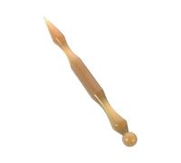 LOLIPPYY Outil de Massage Point Dacupuncture Corne de Bœuf Naturelle Stylo Double Tête Portable pour Relaxation et Soins Auriculaires