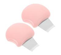 LOLIPPYY Outil Manuel Portable pour Enlever Points Noirs Spatule Exfoliante Visage pour Nettoyage Profond des Pores Appareil Dermaplaning Compact pour Soin Peau à Domicile Rose