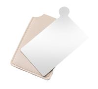 LOLIPPYY Palette de Maquillage Portable Acier Inoxydable avec Miroir Palette de Mélange pour Fond de Teint et Fard à Paupières Compacte pour Usage Quotidien