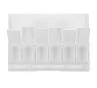 LOLIPPYY Palette de Maquillage Vide 6 Compartiments Détachables Palette de Fards à Paupières Rechargeable Portable pour Gel Ongles Peinture Corporelle et Aquarelle Rangement Compact