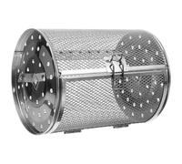 LOLIPPYY Panier Gril Rotatif Acier pour Four et Friteuse à Air Caisse Rôtissoire Verrouillable Compatible Multifonction pour Noix Légumes et Snacks