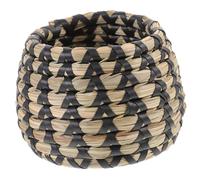 LOLIPPYY Panier Tressé Paille Naturelle Étui Protecteur Tissé Main pour Pot de Fleurs Décoratif Rangement pour Bureau et Accessoires Plantes Réutilisable et Pratique