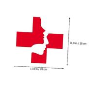 LOLIPPYY Panneau Autocollant De Symbole Urgence Étiquette De Logo Panneau De Sécurité Pour Hôpital Centre De Santé Collectivité