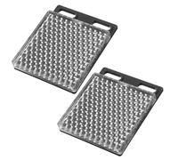 LOLIPPYY Panneau Rétroréfléchissant Capteur Photoélectrique Léger et Résistant aux Intempéries pour Automatisation Industrielle et Signalisation Extérieure, Technologie Miroir, Lot de 2