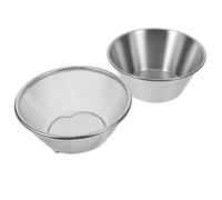 LOLIPPYY Passoire en Acier Inoxydable 304 14 CM Bac Multifonctionnel - Égouttoir à Riz Légumes et Fruits - Set Cuisine Pratique pour Lavage et Égouttage Quotidien