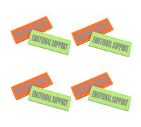 LOLIPPYY Patchs de Harnais Réfléchissants pour Chiens Lot de 4 Pièces en Nylon Résistant à l'usure Autocollants Décoratifs pour Gilets de Service Accessoire Extérieur pour Promenade