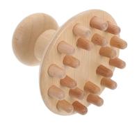 LOLIPPYY Peigne de Massage Bois Grand Format pour Chevelu Masseur Crânien Point Acupuncture Relaxation et Circulation Sanguine Usage Familial et Voyage Protection Sans Rayure