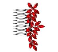 LOLIPPYY Peigne Latéral en Alliage de Zinc Strass Colorés Accessoire Cheveux Mariage pour Mariée Décoration Coiffure Élégante et Fixation Sûre pour Jour J et Événements Festifs
