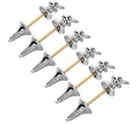 LOLIPPYY Pendule Divinatoire en Cuivre Lot de 6 Pièces Pendentif Spirituel pour Radiesthésie Planche à Pendule Divination Accessoire Feng Shui Multifonction Décoration Ésotérique