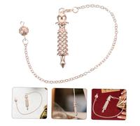 LOLIPPYY Pendule Spirale Alliage avec Chaîne Décoration Suspendue pour Méditation Pendentif Ornemental Accessoire de Bijou Ésotérique