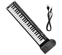 LOLIPPYY Piano Numérique Pliable Portable Touches avec Haut Parleur Intégré Rythmes Batterie Enregistrement et Lecture Contrôle Volume Niveaux pour Débutants et Musique Mobile