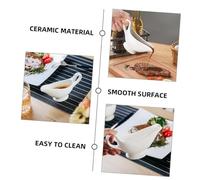LOLIPPYY Pichet à Sauce Céramique Petit Modèle Verseur Lait et Crème Ergonomique pour Sauces Vinaigrettes Bbq et Buffet Design et Adapté à Tous Styles de Cuisine