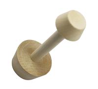 LOLIPPYY Pilon à Tarte Bois Double Tête Moule Fond de Tarte Précis et Pâtisseries Outil Robuste pour Cuisson et Quiches Tamper Pâtissier Multifonctionnel