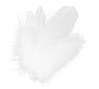 LOLIPPYY Pince à Cheveux à Plumage Duveteuses Blanc Petit pour Fille avec Aile D’ange, Accessoire Coiffure Ballet Mariage Fête, Épingle Légère et Confortable