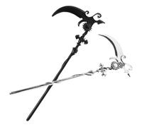 LOLIPPYY Pince Cheveux Fourchette Forme Faucille Accessoire Chignon Cosplay Halloween Épingle Cheveux Épaisse Métal Festival Gothique