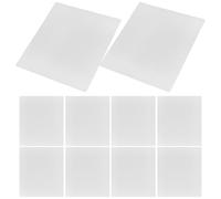 LOLIPPYY Planche à Dessin 3d Transparente en Pvc 20x18 Cm, Lot de 10 Feuilles Épaisses pour Stylo D’impression 3d, Papier à Pochoir Épais Polyvalent pour Création Artistique