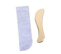 LOLIPPYY Planche de Massage Gua Sha Laiton Pur S Outil de Grattage Ergonomique Antidérapant pour Visage Cou et Corps Soulagement des Douleurs Musculaires et Relaxation