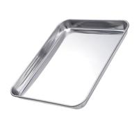 LOLIPPYY Plaque de Cuisson Inox Antirouille pour Pâtisserie Barbecue et Sushi Plateau de Cuisson Polyvalent et Lisse