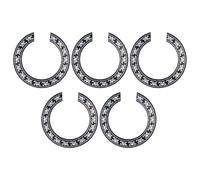LOLIPPYY Plaque de Protection pour Guitare Acoustique 39 Pouces, Lot de 5 Cache-rosaces Noirs Autocollants Adhésif, Accessoire Décoratif et Protecteur D’ouïe pour Guitare Classique