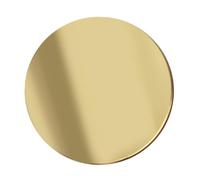 LOLIPPYY Plaque Miroir Acrylique 14 CM Dorée Accessoire Photo Réflecteur Réversible pour Mise en Valeur Bijoux Fond Photo Esthétique Surface Lisse Anti-Rayures