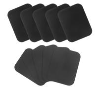 LOLIPPYY Plaques Métalliques Magnétiques Rectangulaires 10 Pcs 35x45 Mm Noires Adhésif, Autocollants Universels pour Supports Téléphone Voiture, Plaques Fines en Fer pour Coque
