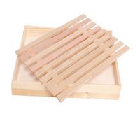 LOLIPPYY Plateau de Service Naturel Plateau Multifonction pour Cuisson et pour Boulangerie et Barbecue Surface Lisse et Résistante Facile à Transporter avec Poignées Découpées