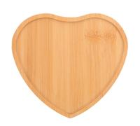 LOLIPPYY Plateau en Bambou Vierge Cœur Large pour Loisirs Créatifs, Base Stable pour Mosaïque, Plateau Décoratif Écologique et Naturel, Support DIY pour Décoration Intérieure et Arts