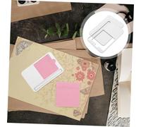 LOLIPPYY Plateau Porte-mémos Adhésifs en MDF Bois Naturel, Support Sublimation Personnalisable, Fournitures De Bureau Pratiques pour Maison Et Bureau, Porte-Notes Autocollants