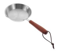 LOLIPPYY Poêle Inox Mini Antiadhésive sans Revêtement et Uniforme Poêle à Œufs et Tortillas Pratique pour Cuisine Familiale et Professionnelle