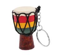 LOLIPPYY Porte Clés Tambour Africain Djembe Pendentif Décoratif pour à Dos Accessoire Culturel Souvenir de Voyage Cadeau Unique