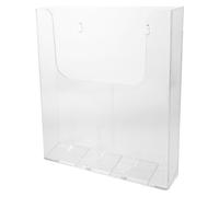 LOLIPPYY Porte-Documents Mural Suspendu en Acrylique Transparent, Organiseur de Papier Scolaire A4 Fixation Magnétique et Vis, Corbeille à Documents Murale pour Bureau et Domicile, Classeur