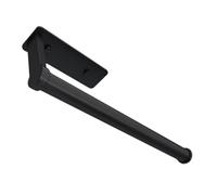 LOLIPPYY Porte Essuie-Tout Mural sans Perçage Noir Aluminium Support Compact et Design Rond Fixation Auto-adhésive pour Cuisine et Salle de Bain Gain de Place et Facile à Installer