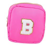 LOLIPPYY Porte-Monnaie Femme Nylon Imperméable Petite Taille Fermeture Éclair Paquet à Main Porte-clés pour Voyage Quotidien Rangement Tampons Rouge Vif