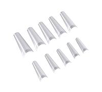 LOLIPPYY Présentoir à Manucure 500 Faux Ongles Naturels en Plastique Lisse pour Nail Art Débutant Support Pratique D’affichage de Couleurs et Conseils pour Ongles