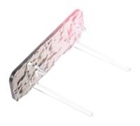LOLIPPYY Présentoir Chevalet Acrylique Transparent Mini Support de Collection et Porte-badge Étagère Carrée pour Petits Objets et Œuvres Art