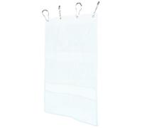 LOLIPPYY Rangement Salle de Bain Suspendu en Maille Séchage Rapide Organiseur Pratique pour Cosmétiques Blanc