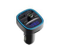 LOLIPPYY Récepteur Voiture Multifonction avec Écran LED Charge USB et Kit Mains Compatible Smartphone Micro et Clé USB