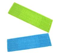 LOLIPPYY Recharge Balai Franges en Polaire Corail 40X12 CM Lot de 2, Lingettes Réutilisables pour Serpillière, pour L’Entretien du Parquet et Carrelage