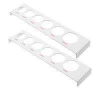 LOLIPPYY Règle de Mesure des Fruits 2 Pièces en Plastique 6 Anneaux pour Calibrage Précis du Diamètre des Cerises et Autres Fruits, Outil Portable pour Tri et Inspection en Verger