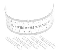 LOLIPPYY Règle Flexible pour Sourcils en Pvc 6pcs, Outil Léger et Souple de Mesure et Symétrie pour Positionnement Précis des Sourcils, pour Maquillage et Tatouage