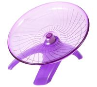LOLIPPYY Roue d'exercice Silencieuse pour Hamsters Gerbilles et Hérissons Diamètre Moyen Plastique Violet Roue pour Cage de Petits Animaux Accessoire de Sport pour Rongeurs