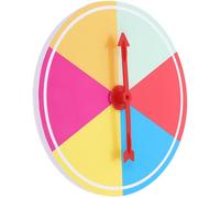 LOLIPPYY Roue Tournante de Jeux de Société en Plastique 15 Cm Diamètre 6 Cases Colorées - Accessoire pour Tombola et Jeux de Loterie, Jeu de Fête et Animation Garçon et Filles