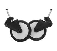 LOLIPPYY Roues Avant de Poussette pour Bébé en Caoutchouc Paire de 2 Roues de Rechange Compatibles Poussette Accessoires de Remplacement Tout-petit Solide et Usage Quotidien